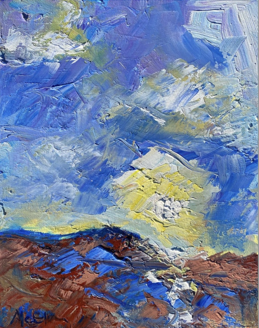 Sunlit Mountain Pass